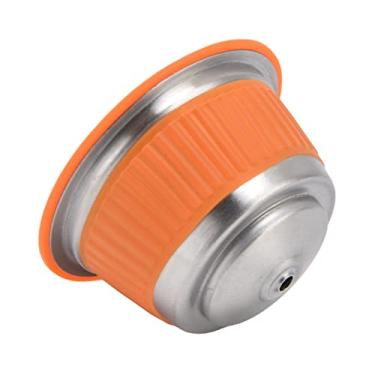 Imagem de Conjunto de cápsulas de café reutilizáveis, 7 pçs/conjunto, conjunto de cápsulas de café recarregáveis, duráveis e saudáveis, 2 g/0,1 oz, colher com pincel para escritório (laranja)