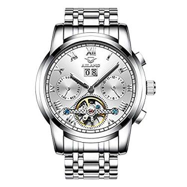 Imagem de Relógios mecânicos masculinos AILANG relógios automático de aço inoxidável, calendário completo, relógio resistente à água marca -464