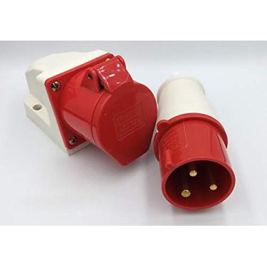 Imagem de Tomada e Plug Industrial Sob. 32a-9h 2p+t 380v