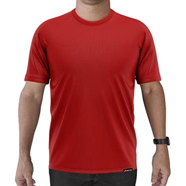 Imagem de Camiseta Manga Curta Adstore Vermelho Masculina Térmica UV Segunda Pele Compressão (XGG)