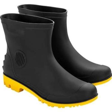 Imagem de Bota (al) Pvc 38 Preta/amarela C3/4 Sf Vonder