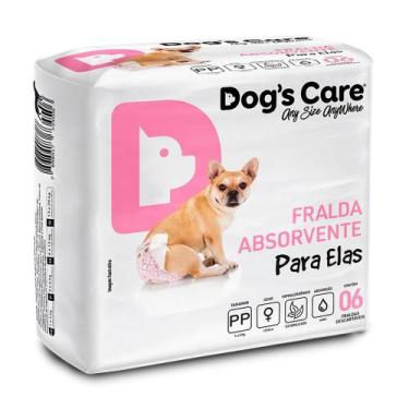 Imagem de Fralda Higienica Pp Para Femeas Dogs Care C/6 Unidades