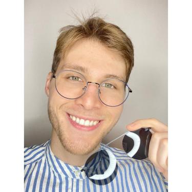 Imagem de Armação Óculos Clipon 2 Em 1 Grau Masculino Redondo Estônia Azul c/grafite-Masculino