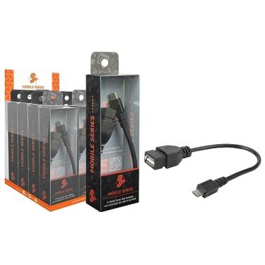 Imagem de 5+ 018-0112 Cabo Micro USB Mobile A Femea, Preto, 17 cm