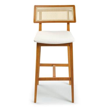 Imagem de Banco Alto em Madeira Maciça Palermo Móveis Clement Freijó