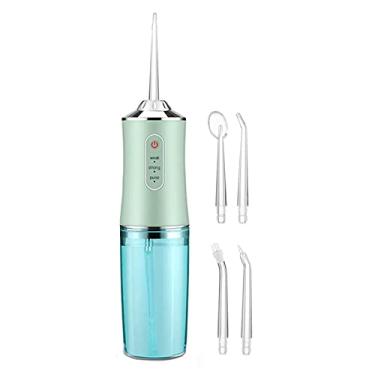 Imagem de 220ml Fio dental Água Irrigador Oral Água Jet Palito Limpador de Dentes Escova de Dentes Máquina de Limpeza para Higiene Oral (Color : Green)