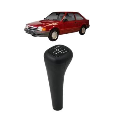 Imagem de Manopla Bola de Câmbio Escort 5 Marchas Longa Ré Frente Resinado Preta