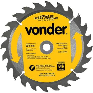 Imagem de Vonder, Lâmina De Serra Circular Com Dentes De Metal Duro/Vídea, 200 Mm X 30 Mm, 24 Dentes.