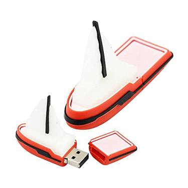 Imagem de Veleiro de 64 GB em forma de veleiro, USB 2.0, cartão de memória, pen drive, pen drive, pen drive USB, pen drive USB 2.0, bastões de memória, pen drives em U, armazenamento de dados (vermelho)