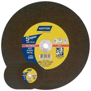 Imagem de Disco de Corte 12 Pol Furado 5/8 Pol 10 Unidades NORTON