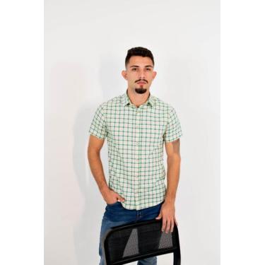 Imagem de Camisa Masculina Casual Mc Xadrez Verde - Acostamento