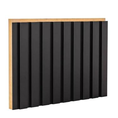 Imagem de Painel Ripado 6cm x 15mm x 2,70 MDF Casablanca Preto
