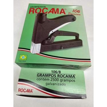 Imagem de Kit Grampeador Manual 106 + 2.500 Grampos 106/8mm - Rocama