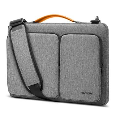 Imagem de tomtoc Bolsa de ombro protetora 360 para MacBook Pro de 16 polegadas M4/M3/M2/M1 Pro/Max A3403 A3186 A2991 A2485 2024-2019, capa resistente à água para Dell XPS 15 Surface Book 3 The New Razer Blade