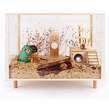 Imagem de Caixa de criação de gaiola de hamster, galinheiro, caixa de chocadeira para pintinhos, casa de rato habitat de ratos, acrílico transparente, outro animal de estimação de tamanho semelhante,