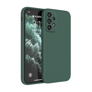 Imagem de Capa de silicone fosco para Samsung Galaxy A13 A23 A33 A53 A14 A24 A54 A73 A04S A12 A22 A32 A42 A52 A52S A72 5G Soft Cases Fundas, verde escuro, para A04S