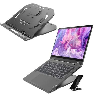 Imagem de Suporte Lenovo para notebook até 15'' e celular com até 10 níveis de ajuste, Preto