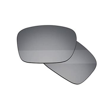 Imagem de Boldbright Lentes de substituição compatíveis com óculos de sol Oakley Jupiter Squared OO9135 - revestido com espelho de titânio - não polarizado