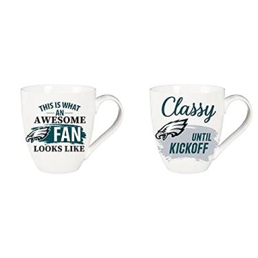 Imagem de Team Sports America Philadelphia Eagles, copo de cerâmica O'Java conjunto de presente de 500 ml