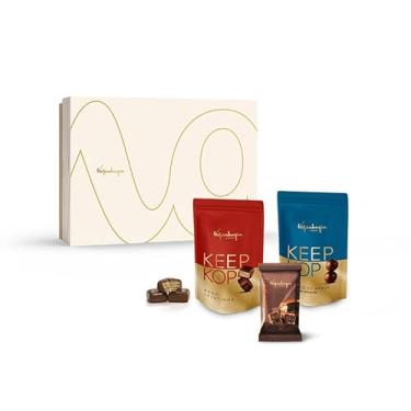 Imagem de Presente Namaorados Chocolate Kopenhagen Keep Kop Flocos de Arroz, Keep Kop Nano Lajotinha e Brownie