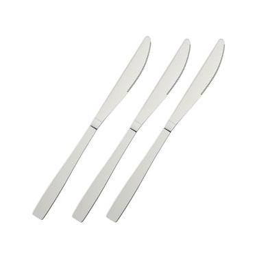 Imagem de Conjunto de Facas para Mesa Euro Home Lisas Inox - 3 Peças