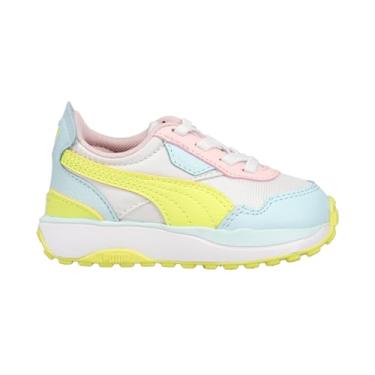 Imagem de PUMA Tênis infantil feminino Cruise Rider P0p Gltch Ac com cadarço casual - branco, Branco, 17