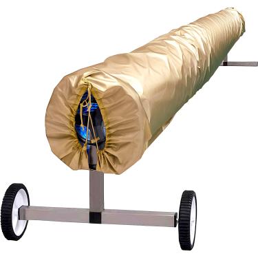Imagem de Capa de carretel solar de piscina, capa protetora para molinetes de cobertor solar de até 4,7 m de largura, capas de piscina resistentes a UV à prova d'água para piscinas enterradas