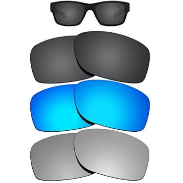 Imagem de Kygear Lentes de substituição à prova de brilho de 12 mm para óculos de sol Oakley Jupiter Squared, pacote com 3