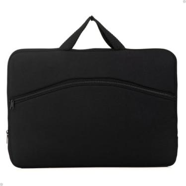 Imagem de Bolsa Para Notebook Macbook Acer Positivo Impermeável Com Bolso Prática (Preto, 14.1")