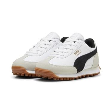 Imagem de PUMA Tênis infantil unissex Easy Rider (criança pequena), Branco/preto, 12.5 Little Kid