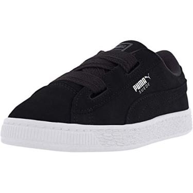 Imagem de Puma Kids Girl's Suede Heart (Little Kid/Big Kid) Puma Black Shoe