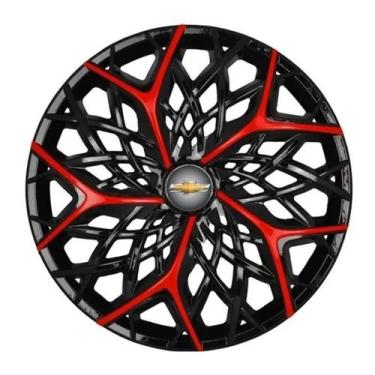 Imagem de Jogo 4 Calota Moove Red Aro 13 Para Celta Corsa Onix Prisma - Elitte M