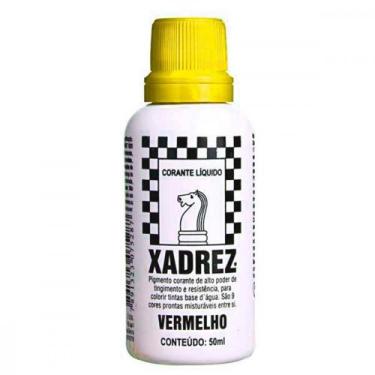 Imagem de Corante Xadrez Amarelo 50Ml Para Tinta  31100178 . / Kit C/ 12 - XADRE