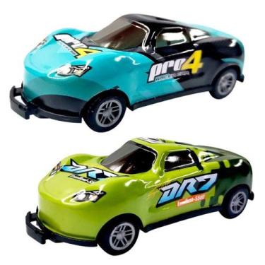 Imagem de Carrinho Maluco Fricção Bate e Pula Kit Com 2un Crazy Cars