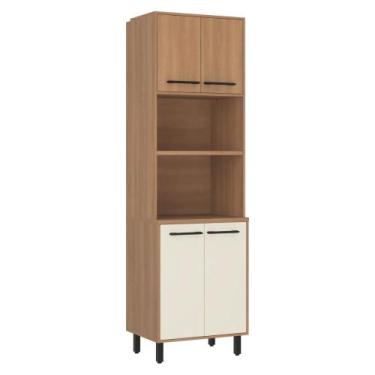 Imagem de Paneleiro Torre Quente 65cm para Forno e Micro-ondas 4 Portas Havana M