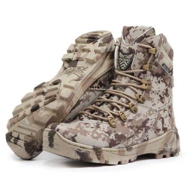 Imagem de Bota Coturno Digital Desert Couro Militar Confortável Leve - Acero, Be