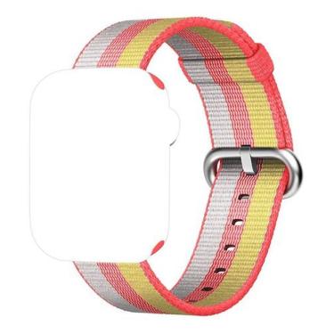 Imagem de Pulseira Nylon Amarela Compatível com Apple Watch 38mm 40mm - Baú do V