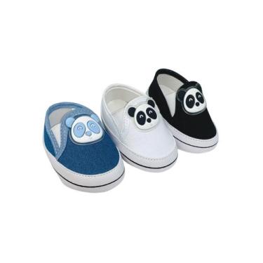 Imagem de Kit Com 3 Pares Sapatinho De Bebê Sapato De Bebê Direto Da Fabrica T51