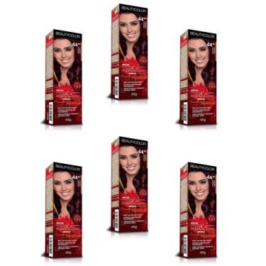 Imagem de Beauty Color Tintura 76.44 RUIVO ABSOLUTO TESTE 45gr (06 Unidades) Cor
