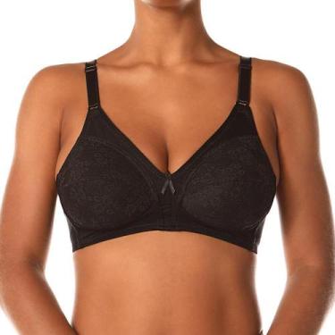 Imagem de Sutiã Sustentação com Renda DeMillus 61383 Cetinete, Preto, 50