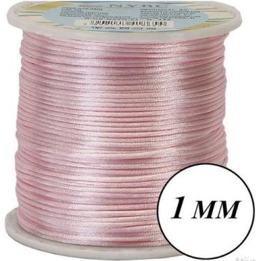 Imagem de Rolo de 100 Metros cordão fio de cetim r de rato linha pulseira macram