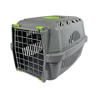 Imagem de Caixa de Transporte DuraPets Amarela com Porta de Aço para Cães e Gato