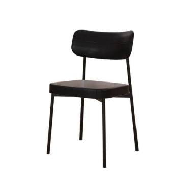 Imagem de Cadeira Fixa Estofada Mynna material sintético - Compace