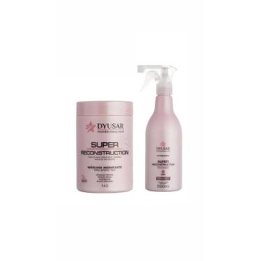 Imagem de Kit Super Reconstrução Mascara 1kg + Queratina 500ml DYUSAR  - DYUSAR 