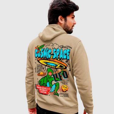 Imagem de Blusa Moletom Genuine Grit Masculina Estampada Algodão 30.1 Cosmic Spa