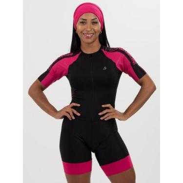 Imagem de Macaquinho De Ciclismo Feminino - Forro GEL - Impulse Racy Black Savan