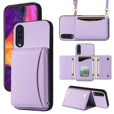 Imagem de Furiet Capa carteira para Samsung Galaxy A50 A50S A30S com alça transversal de couro PU premium porta-cartões à prova de choque capa de telefone resistente para telefone A 50 50S 30S S50 50A SM A505G