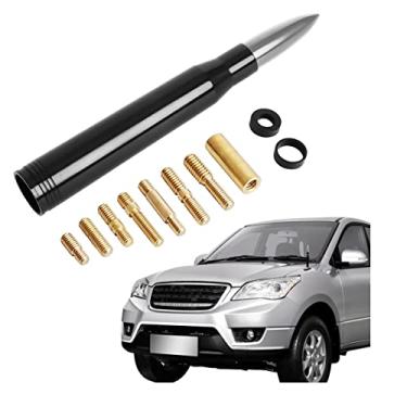 Imagem de Antena Bullet para carro, antena universal de substituição de caminhão, antena de rádio de carro, acessórios automotivos legais, amplamente compatíveis com a maioria dos carros, caminhões e SUVs