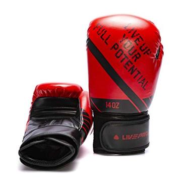 Imagem de LiveUp Luva de Boxe, 14 Oz, Sports, Preto