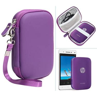 Imagem de CaseSack Capa para impressora fotográfica portátil HP Sprocket 2x3, Polaroid Snap Touch, impressora móvel com zíper, mini impressora fotográfica Bluetooth PRT 2x3 MT53